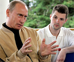 Никита Боровиков са Владимиром Путином